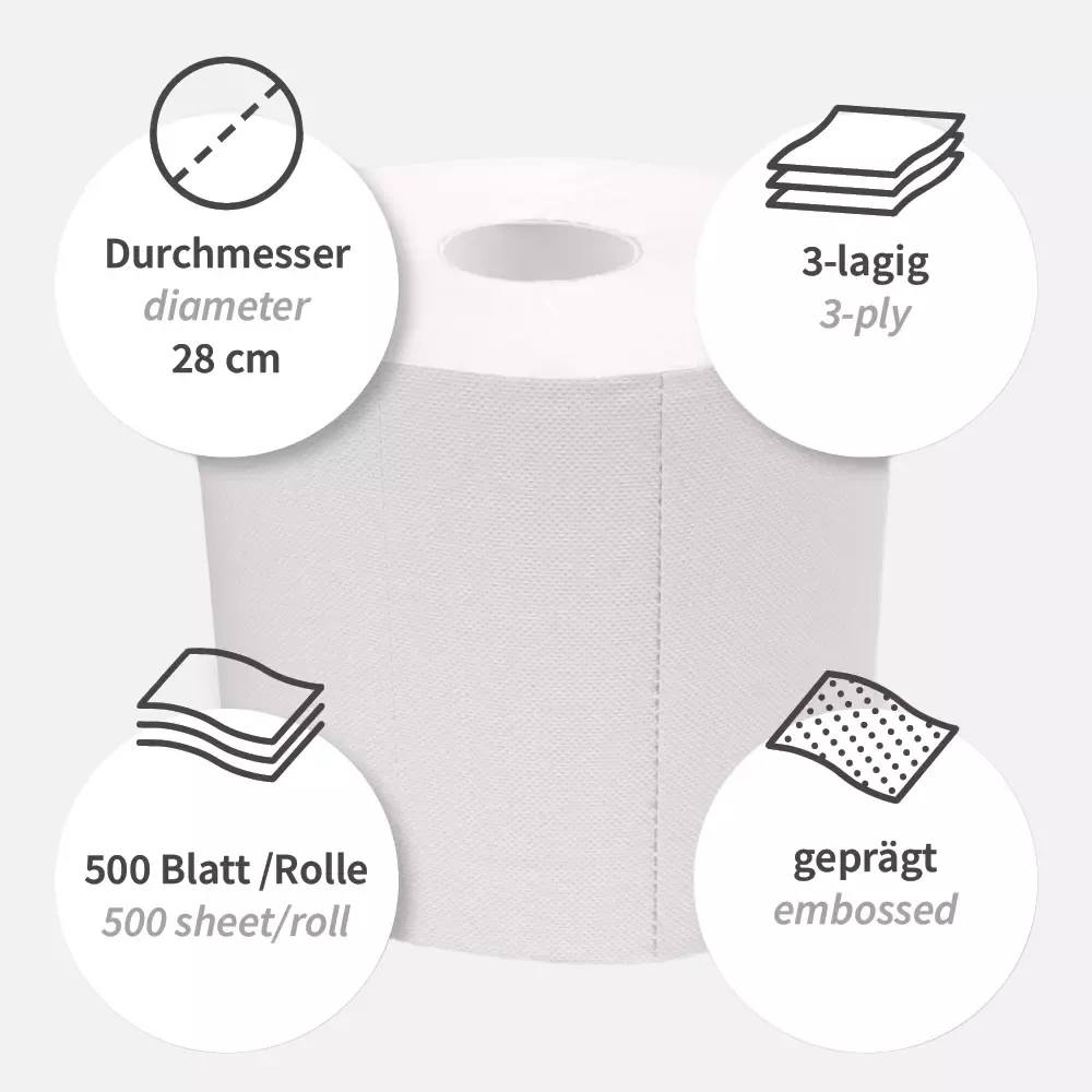 HygoClean 304415, Allfood Putzpapier, 3-lagig, Zellstoff, Weiß, FSC®-Mix, image 3