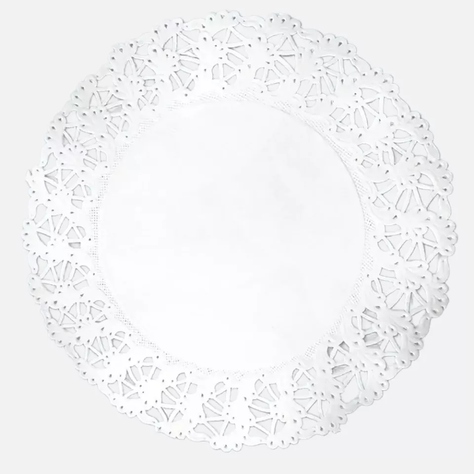HygoStar 34372, Round Paper Doilies, Ø 37 cm, White, image 2, gallery thumbnail