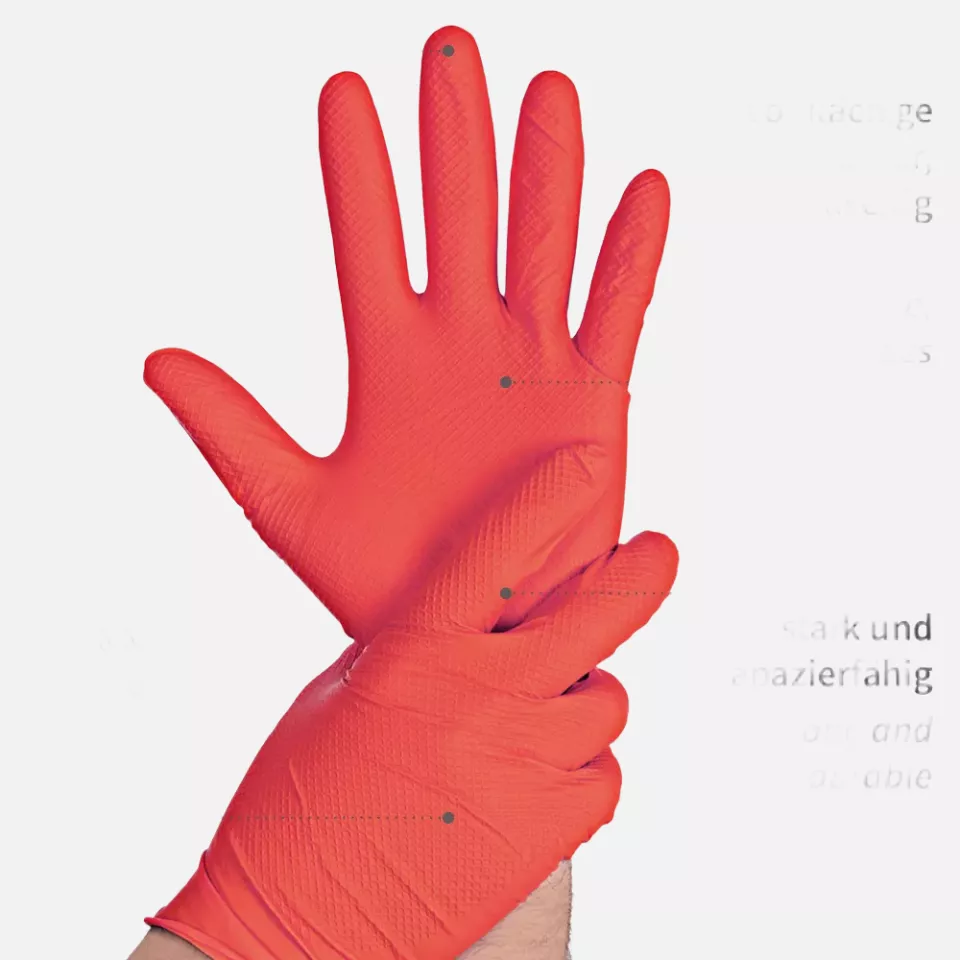 Franz Mensch 270803, Power Grip Nitrile Gloves, Powder-Free, image 3, gallery thumbnail