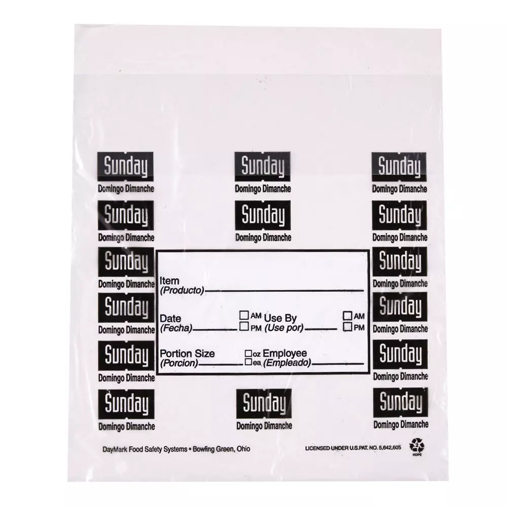 HygoStar 32257, Sunday HDPE Portion Bags, 165 x 178 mm