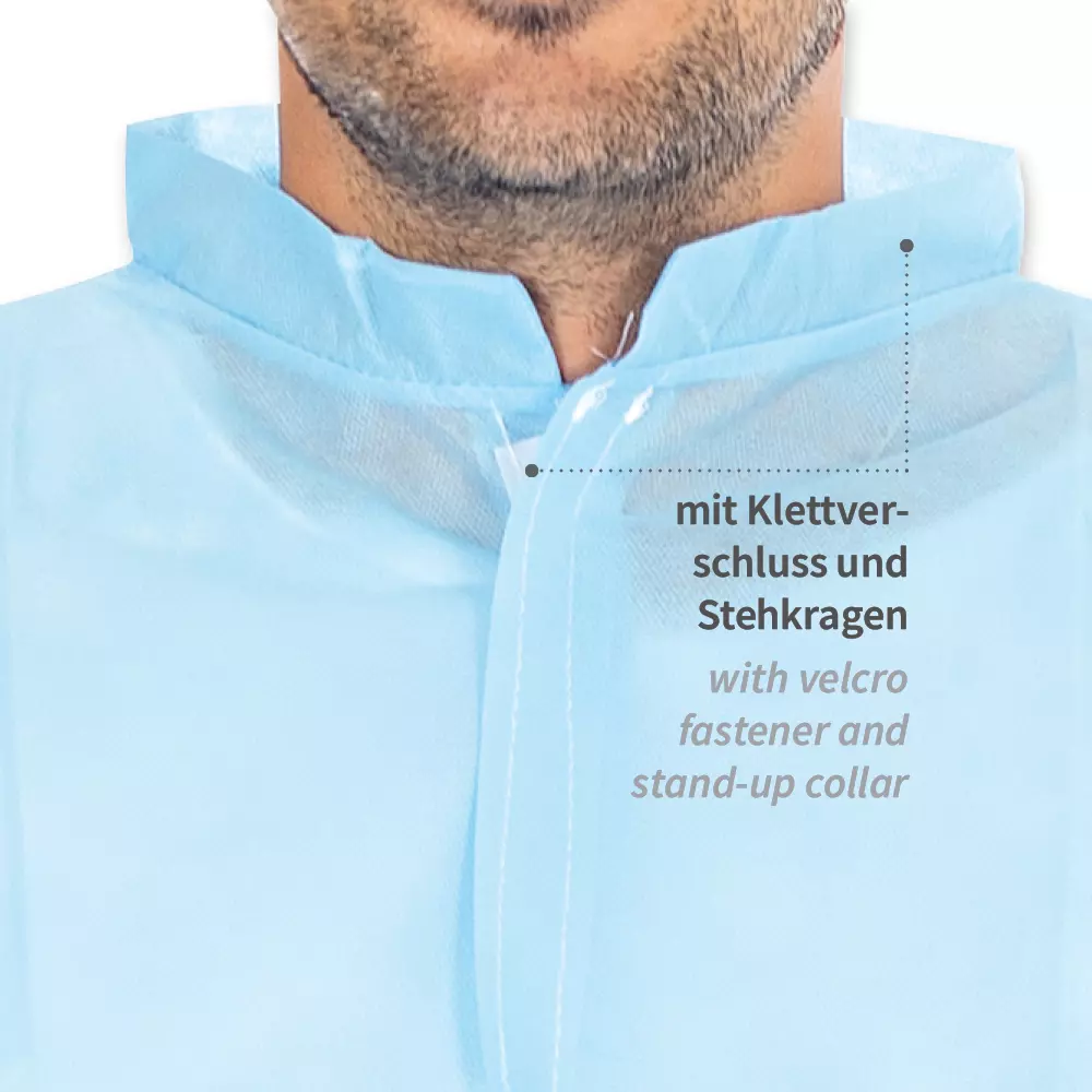 HygoStar 274106, PP Visitor Gowns, Velcro, image 3