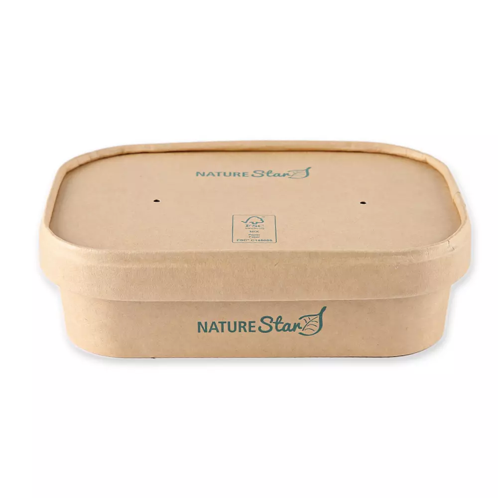 NATUREStar 417450, Organic Takeaway Kraft Paper/PE Trays, 500 ml, 172 x 120 x 41 mm, FSC®-mix, image 4