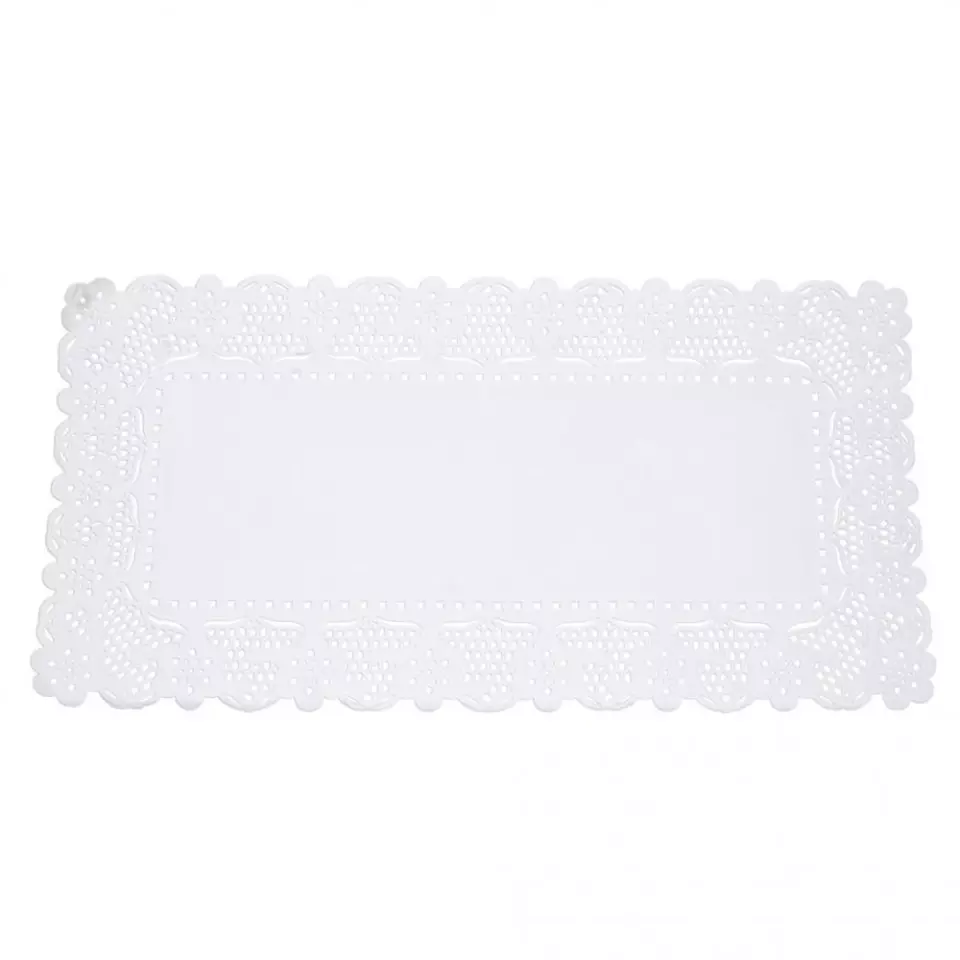 HygoStar 36301, Rectangular Paper Doilies, 18 x 30 cm, White, image 1, gallery thumbnail