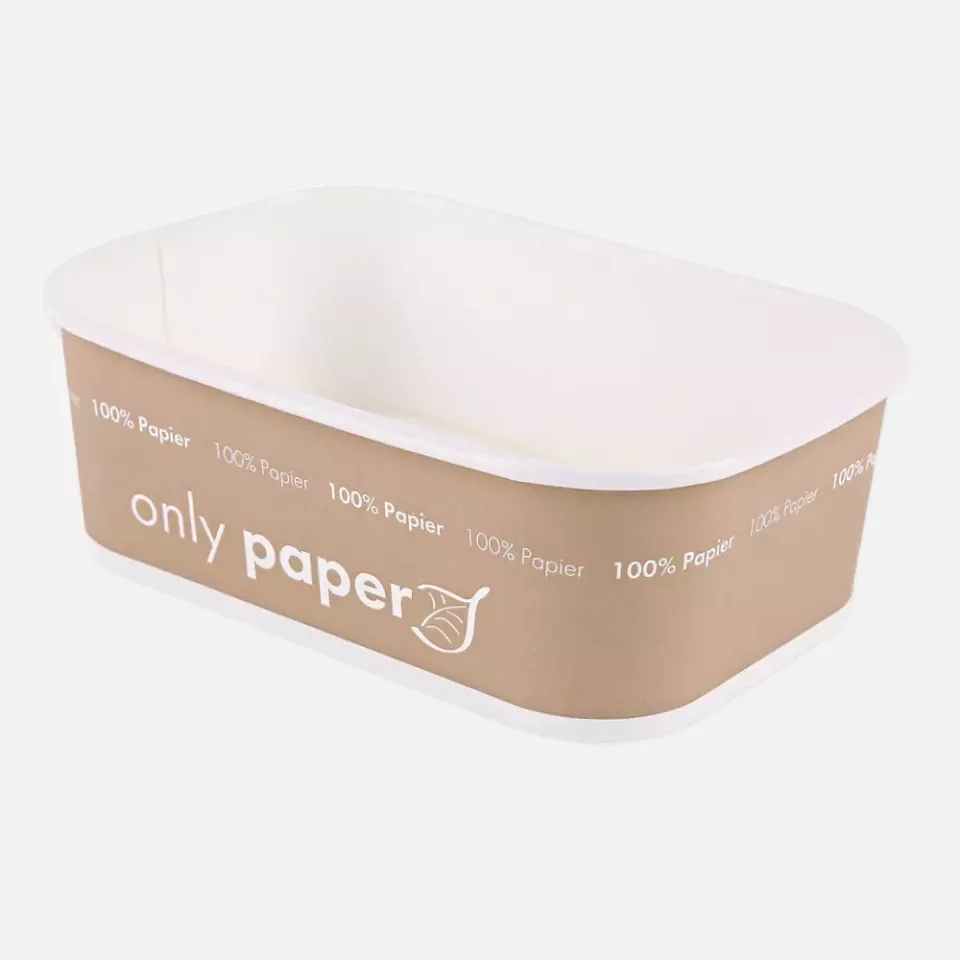 NATUREStar 418475, Organic Takeaway Paperboard Trays, 172 x 120 x 58 mm, image 1, gallery thumbnail