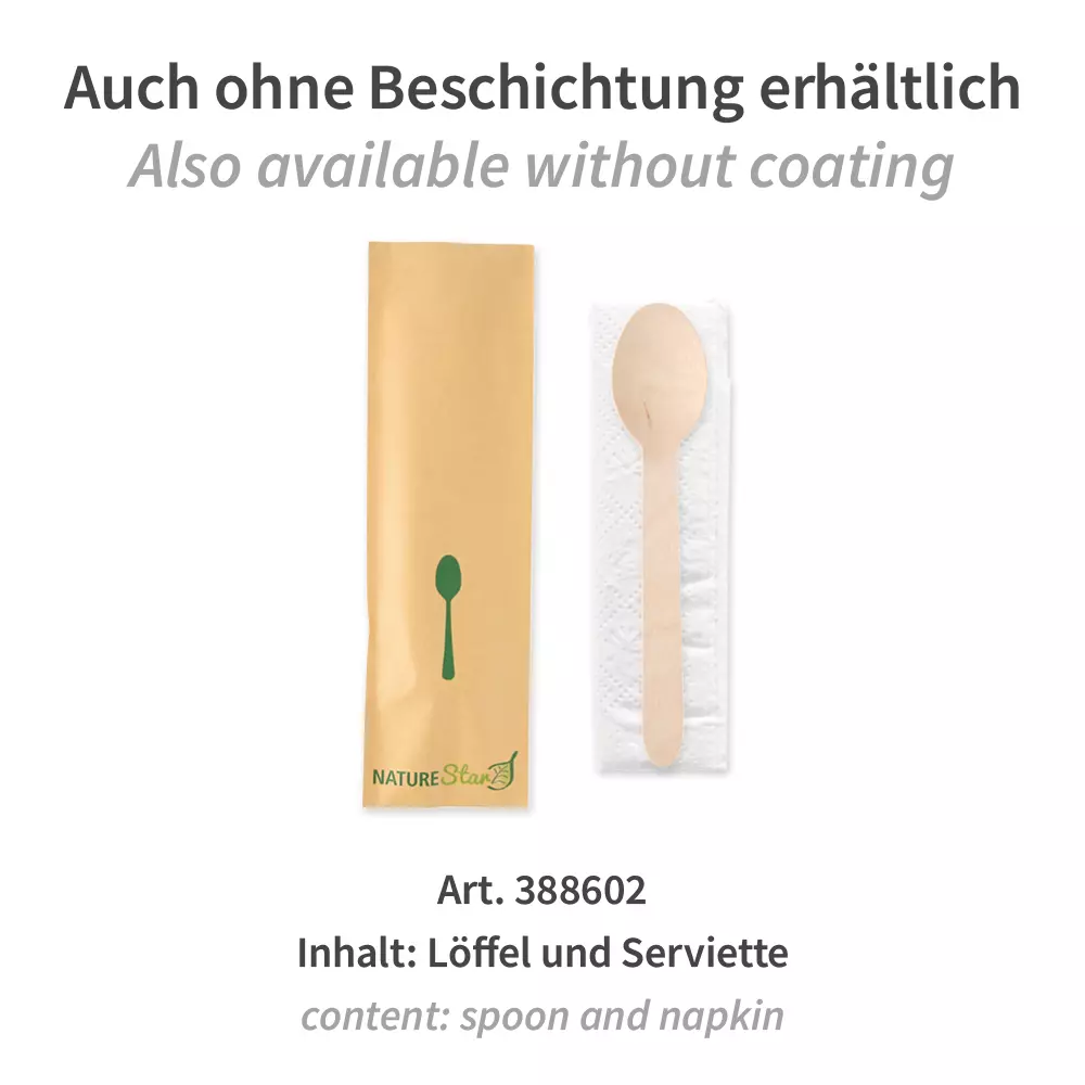 NATUREStar 388622, Organic Wood Spoon Cutlery Sets, FSC® 100%, Wax Coated, image 5