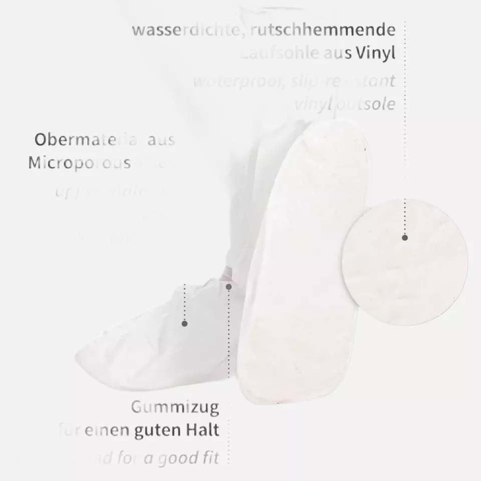 HygoStar 28660, Microporous Overshoes, White, image 4, gallery thumbnail