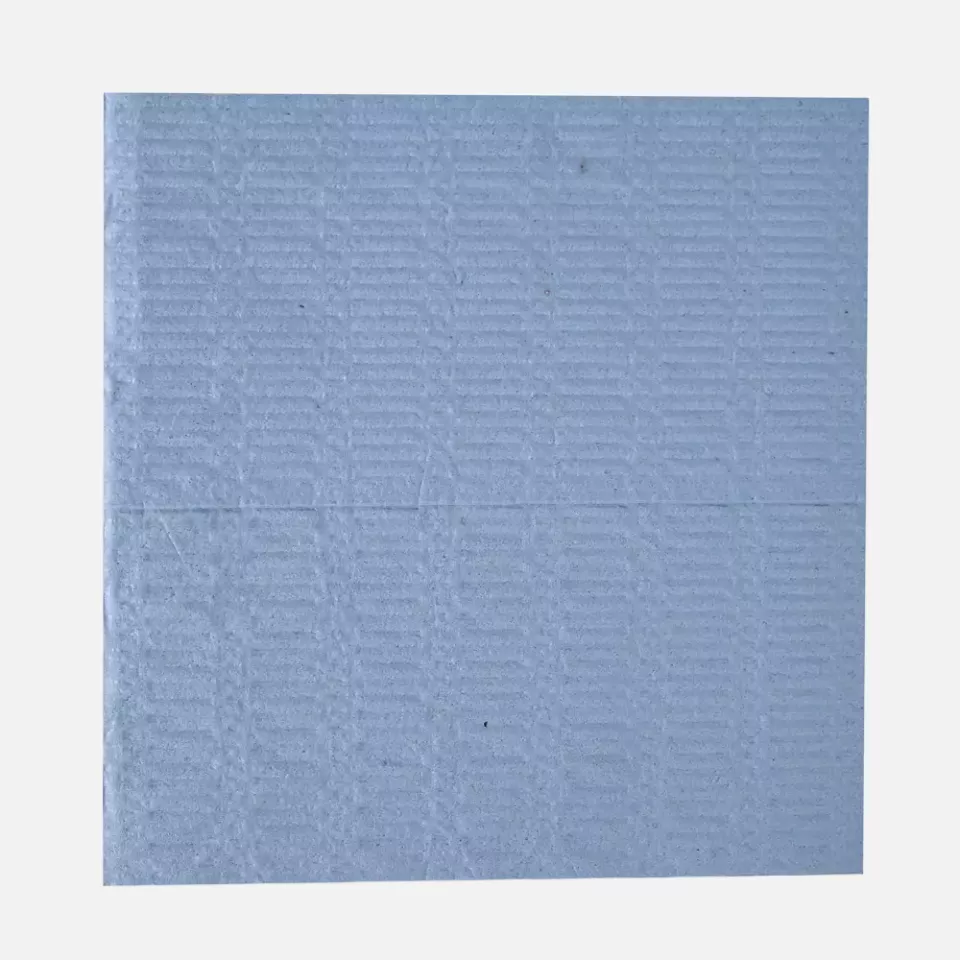 HygoClean 317490, Pleated Recycled Paper Cleaning Cloths, 4-ply, Blue, image 1, gallery thumbnail