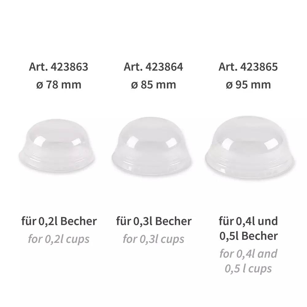Franz Mensch 423863, PLA Cold Beverages Cup Lids, ø 78 mm, image 3