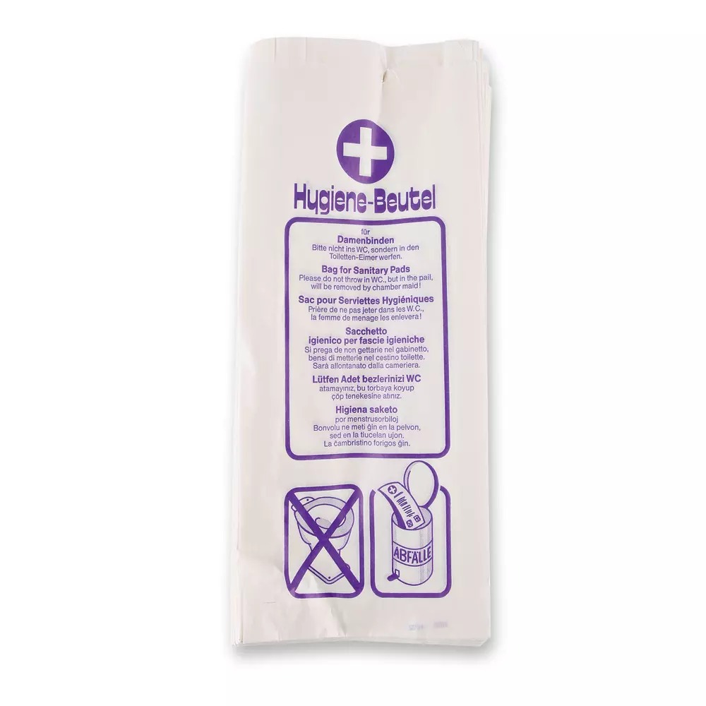 HygoStar 32288, Recycled Paper Hygiene Bag, White, image 1