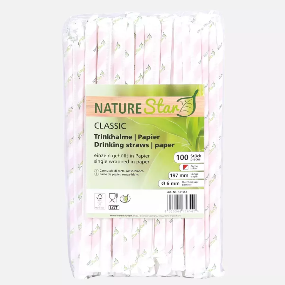 NATUREStar 421051, Classic Paper Straws, Organic, FSC®-mix, image 1, gallery thumbnail