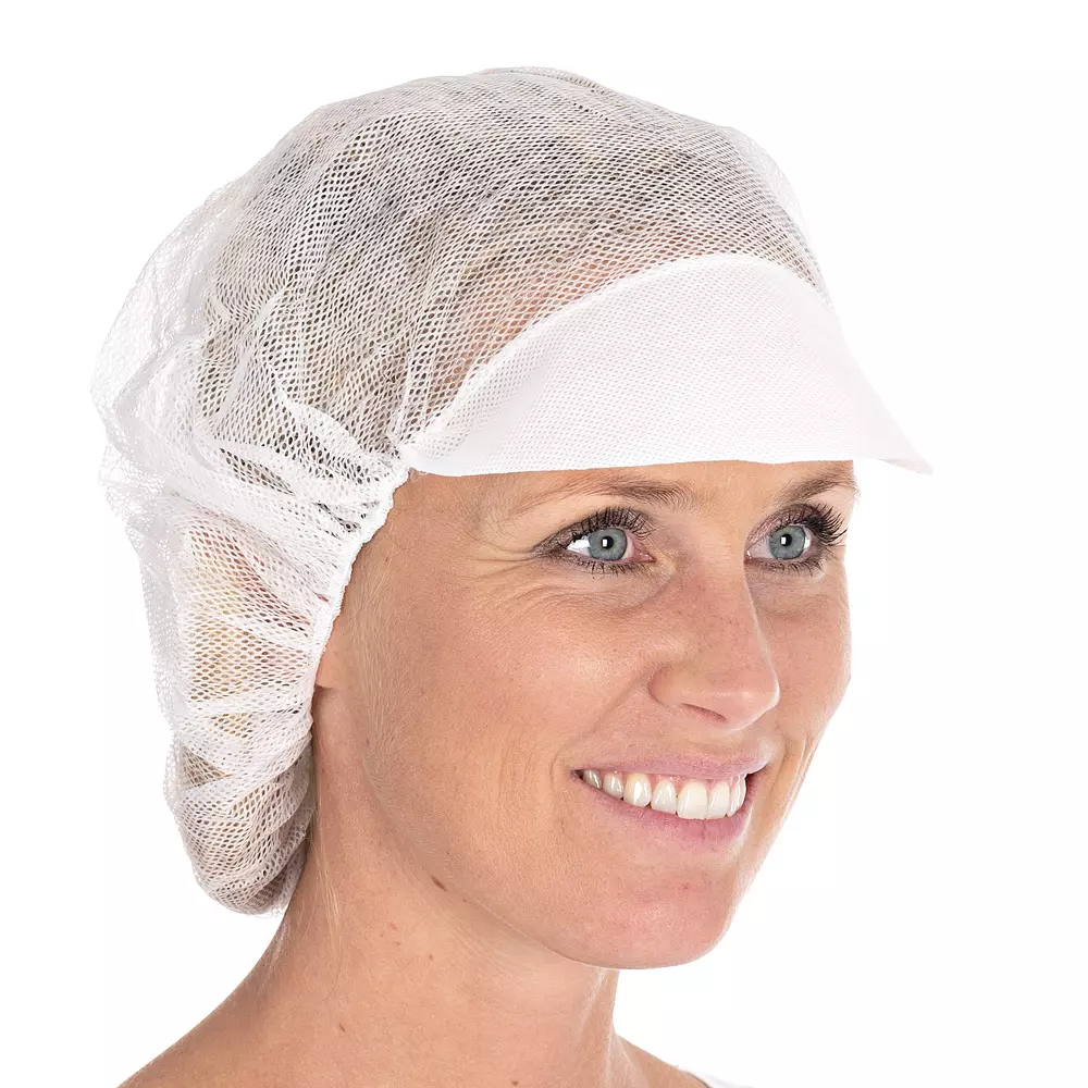 HygoStar 1289, Peaked Viscose Bouffant Caps, ø 48 cm, White, image 2