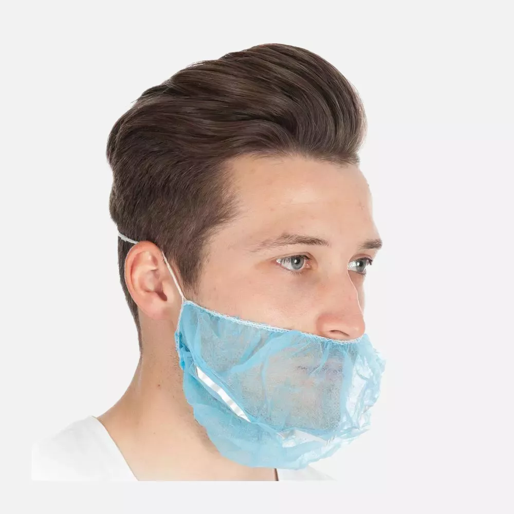 HygoStar 291621, PP Detectable Beard Cover, Blue, image 3