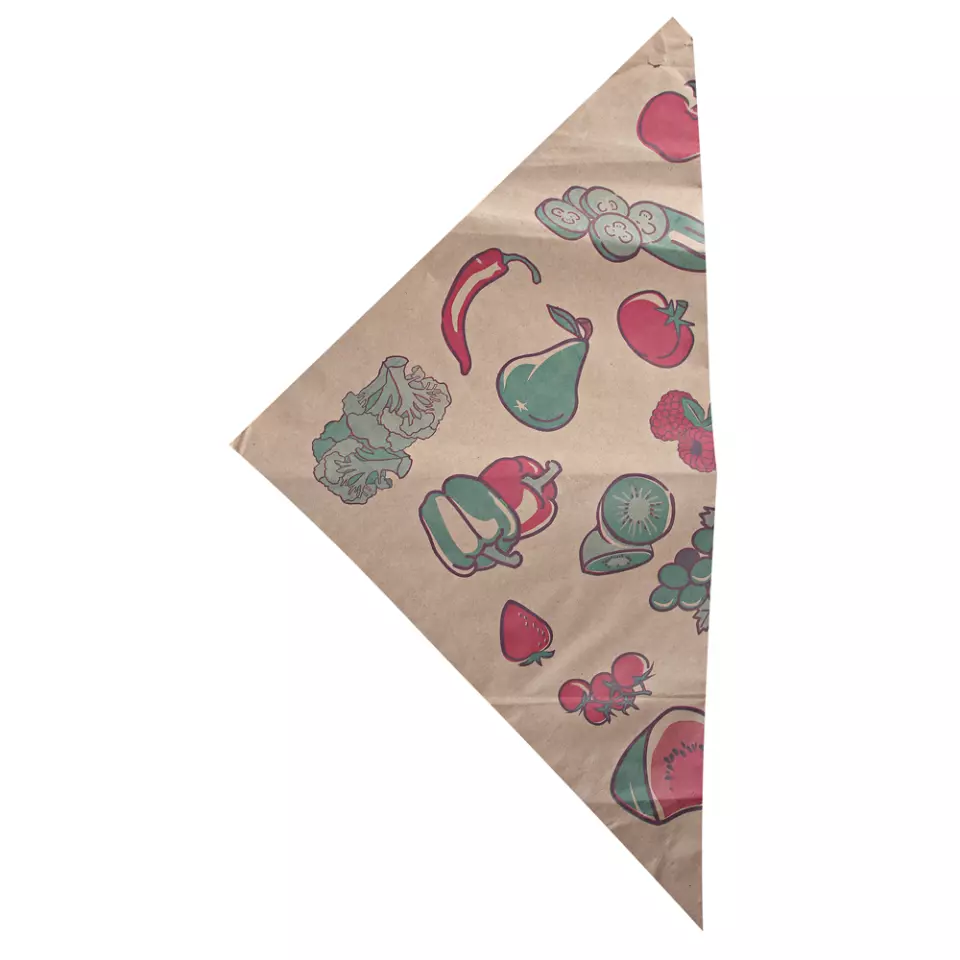 NATUREStar 35572, Organic Kraft Paper Conical Bags for Fruits, 37 x 38 cm, 1500 g, Brown, image 1, gallery thumbnail