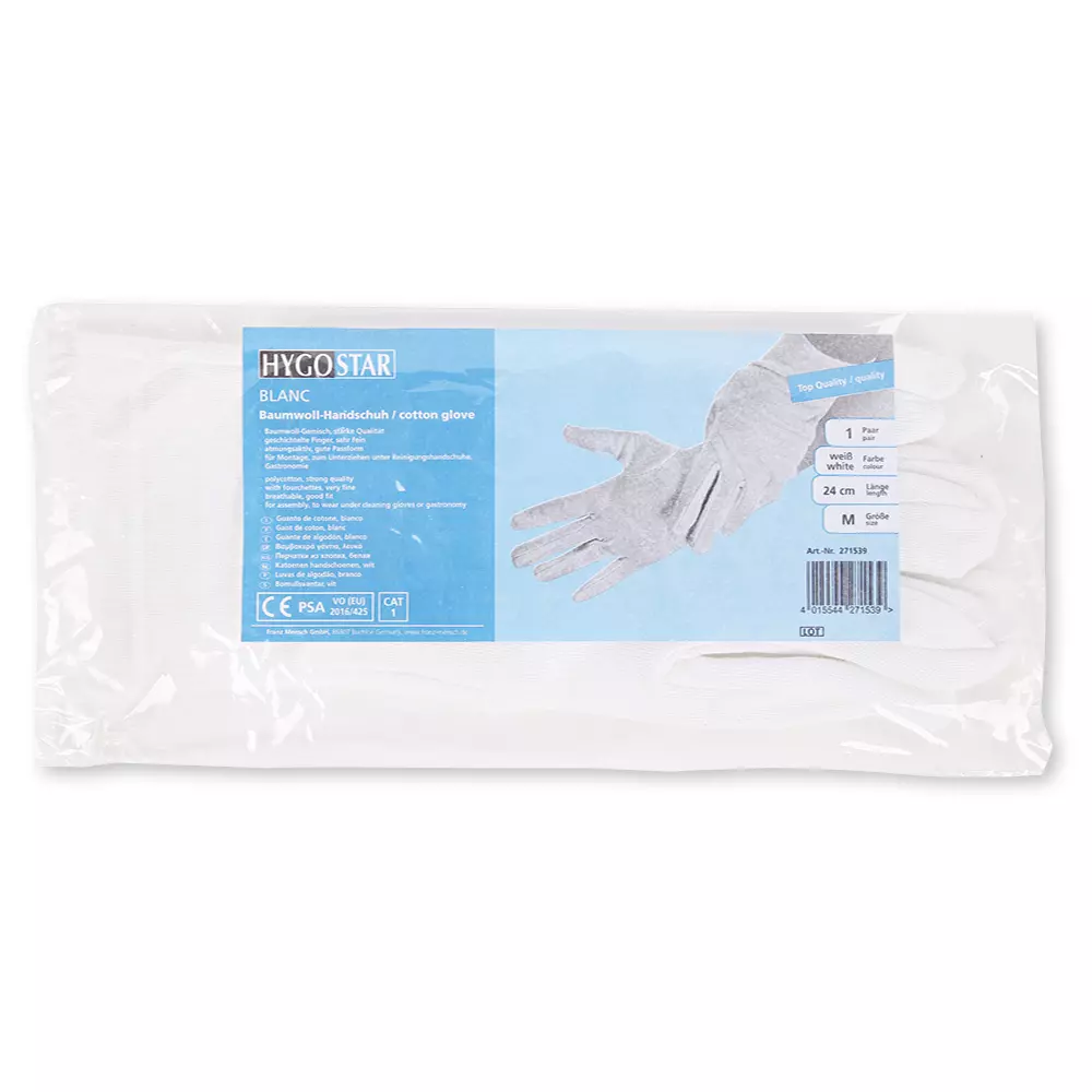 HygoStar 271133, Blanc Cotton Gloves, image 2