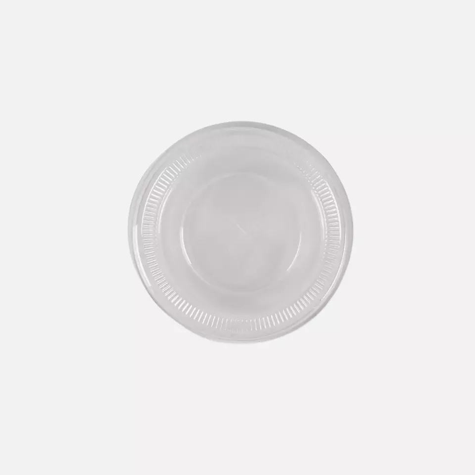 Franz Mensch 423866, Flat PLA Lids, Straw Slot, ø 78 mm, for Cold Beverage Cups, image 1, gallery thumbnail