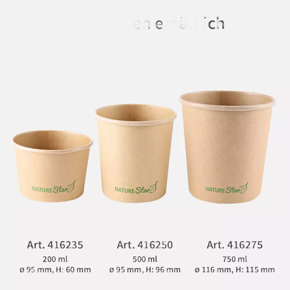 NATUREStar 416275, Minestrone Organic Soup Cups, 750 ml, ø 116 x 115 mm, Kraft Paper/PLA, image 7