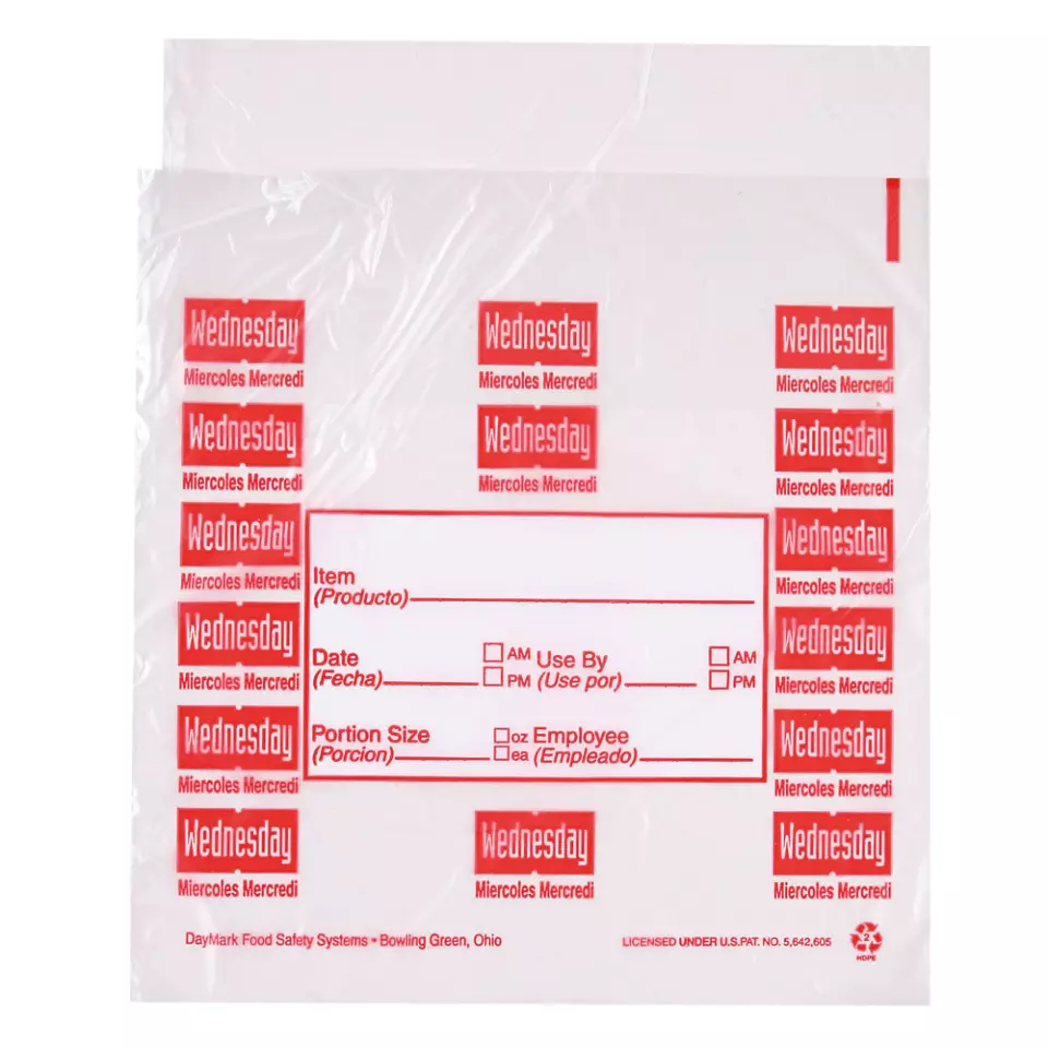 HygoStar 32253, HDPE Portion Bags, Wednesday, 165 x 178 mm