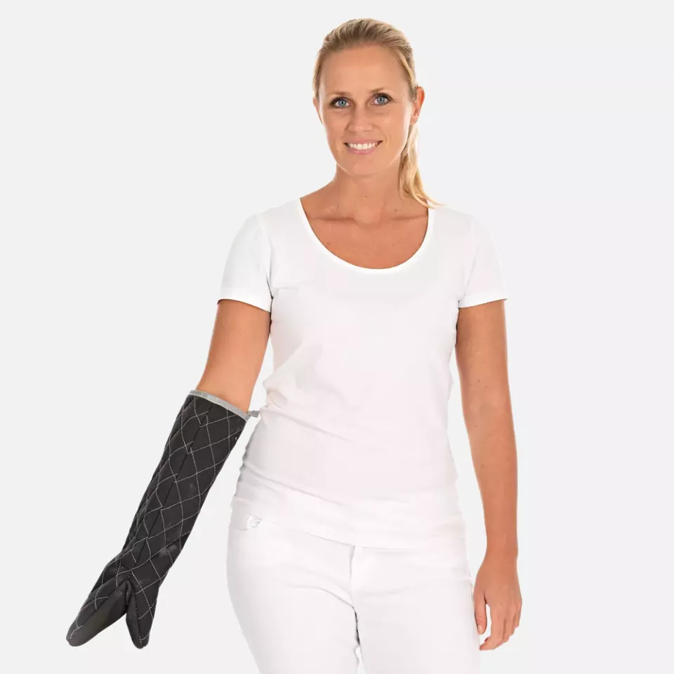 HygoStar 330107, Flamestar Puppet Heat Resistant Gloves, 44 cm, Black, image 3, gallery thumbnail