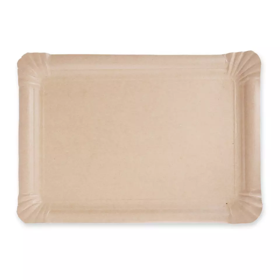 Franz Mensch 415025, Organic Kraft Paper Plates, 210 x 300 mm, FSC®-mix, image 1, gallery thumbnail