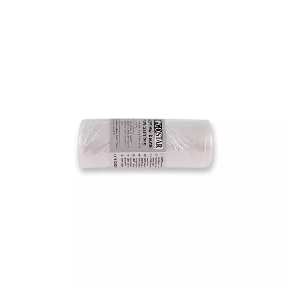HygoClean 32991, Light HDPE Garbage Bags, 18 l, White, Roll, image 3, gallery thumbnail