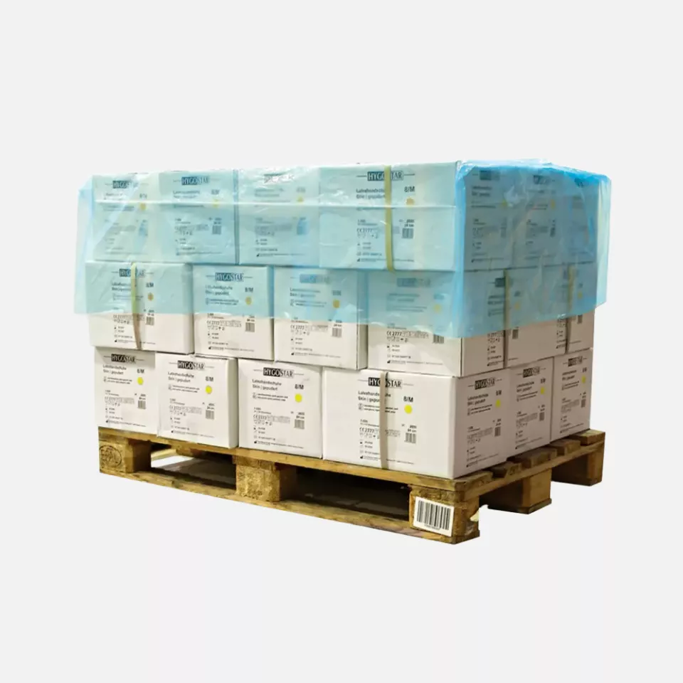HygoStar 52026, LDPE Pallet Covers, 770 x 1250 mm, Blue, ~22my, image 1, gallery thumbnail