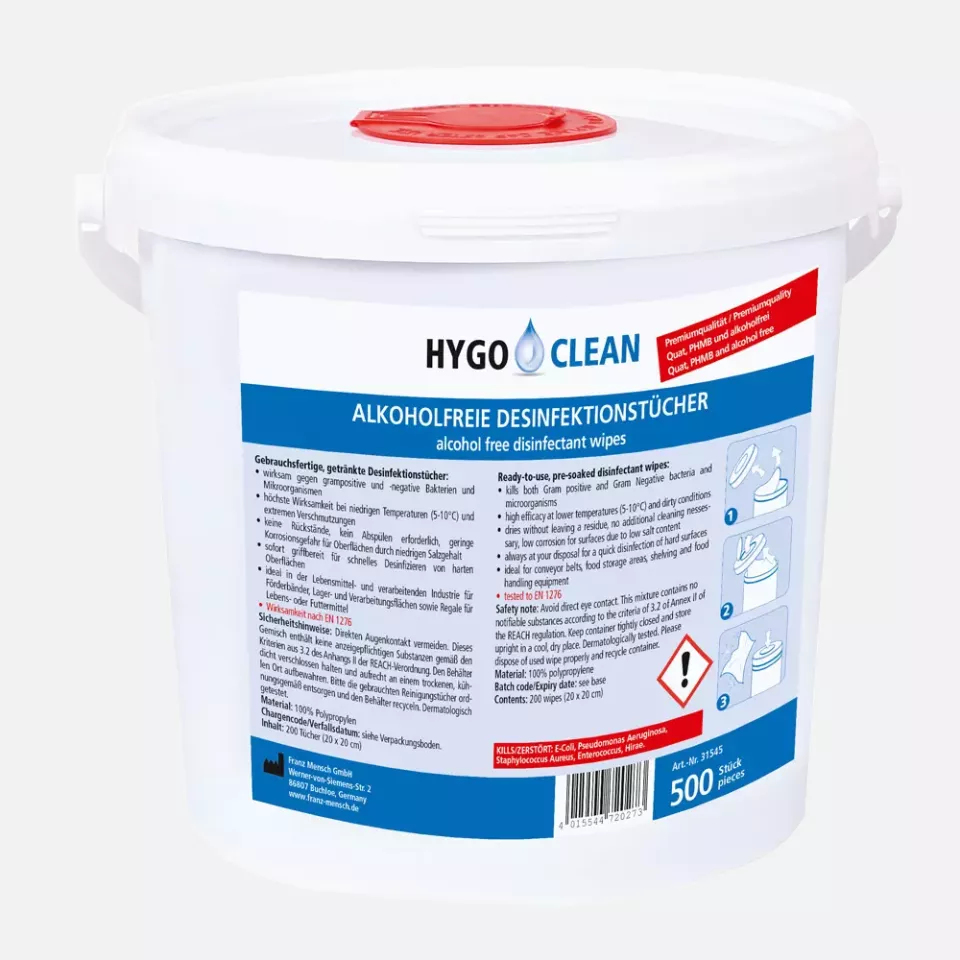 HygoClean 31545, Non-Alcoholic Disinfection Wipes, 20 x 23.5 cm, PP, image 1, gallery thumbnail