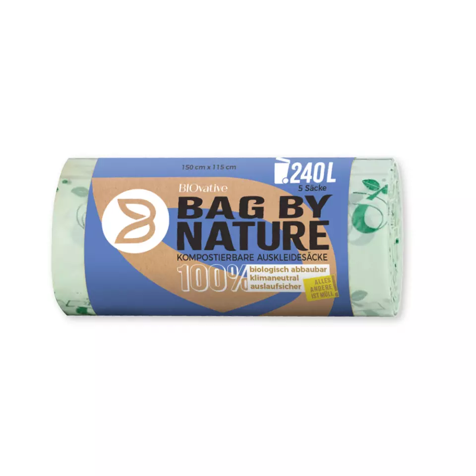 Franz Mensch 32296, Biodegradable Corn Starch Lining Bags, 120 l, Roll, image 1, gallery thumbnail