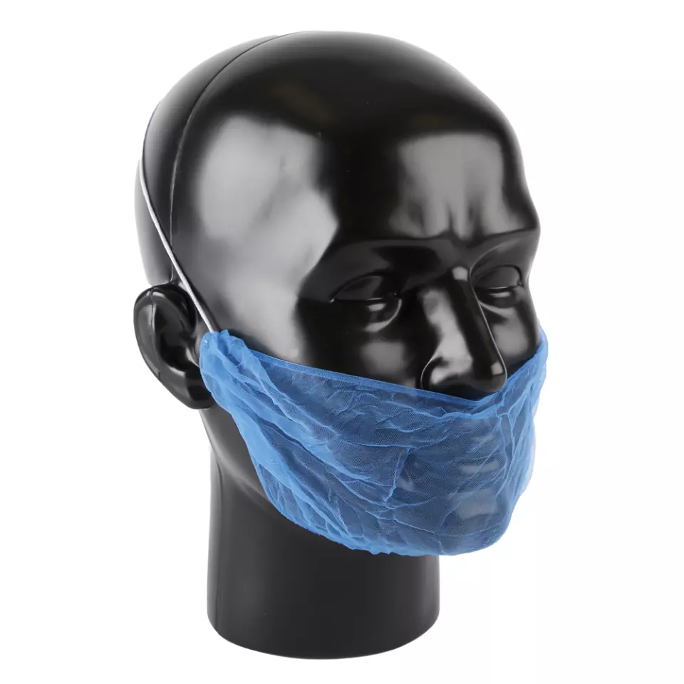 HygoStar 292166, Micromesh Detectable Nylon Beard Cover, Blue, image 1, gallery thumbnail