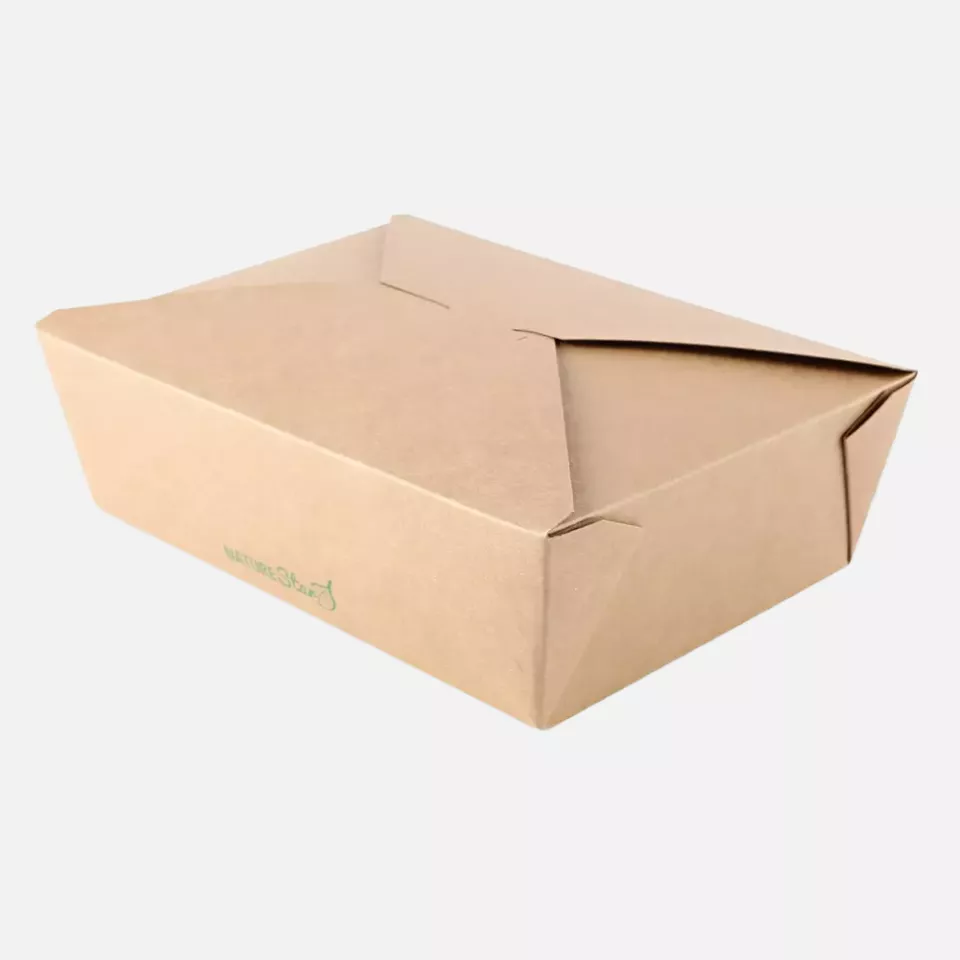 NATUREStar 417321, Menu Bio-Menüboxen, 215 x 162 x 64 mm, Kraftpapier/PE, FSC®-Mix, image 2, gallery thumbnail
