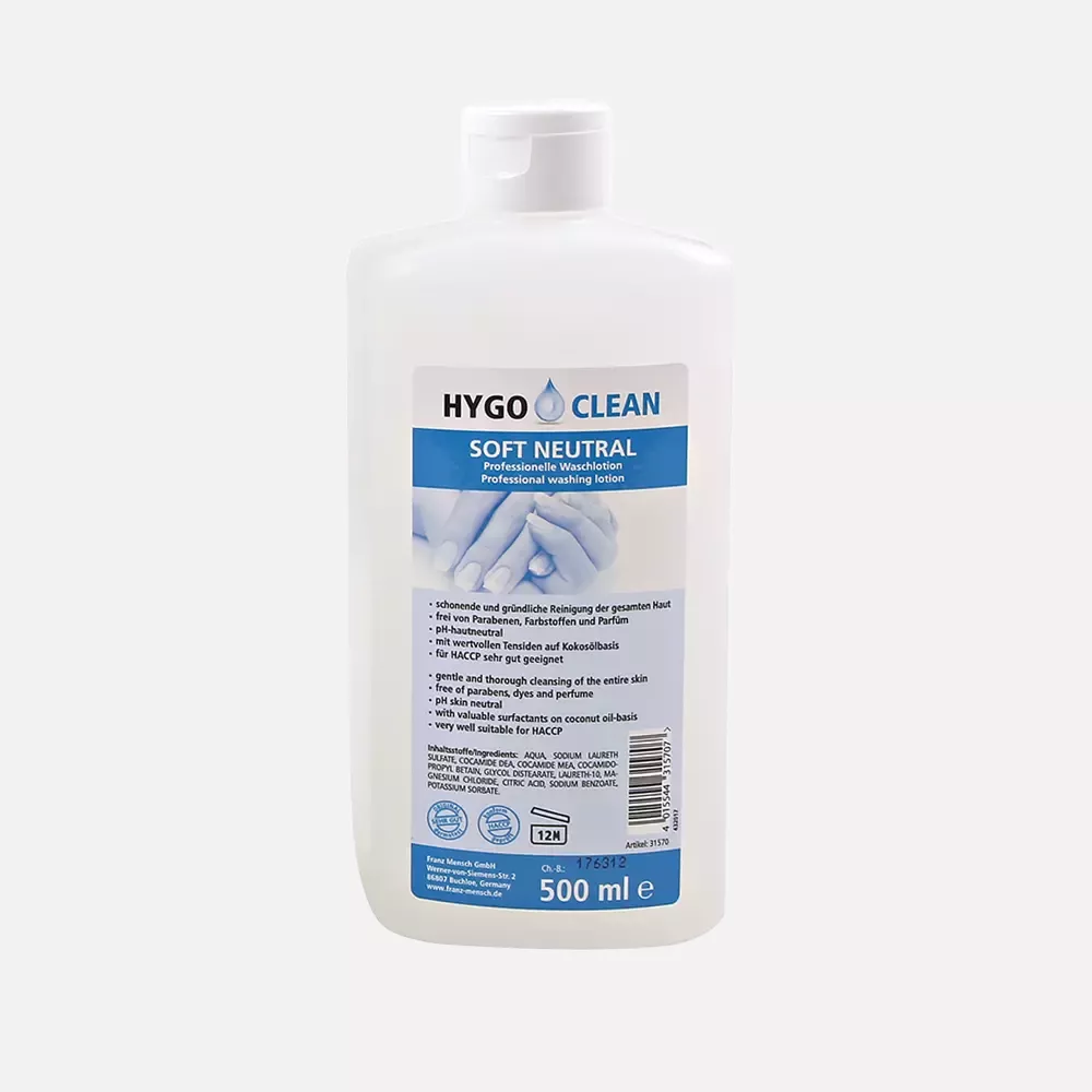 HygoClean 31570, Soft Neutral Liquid Soap, 0.5 l, image 1