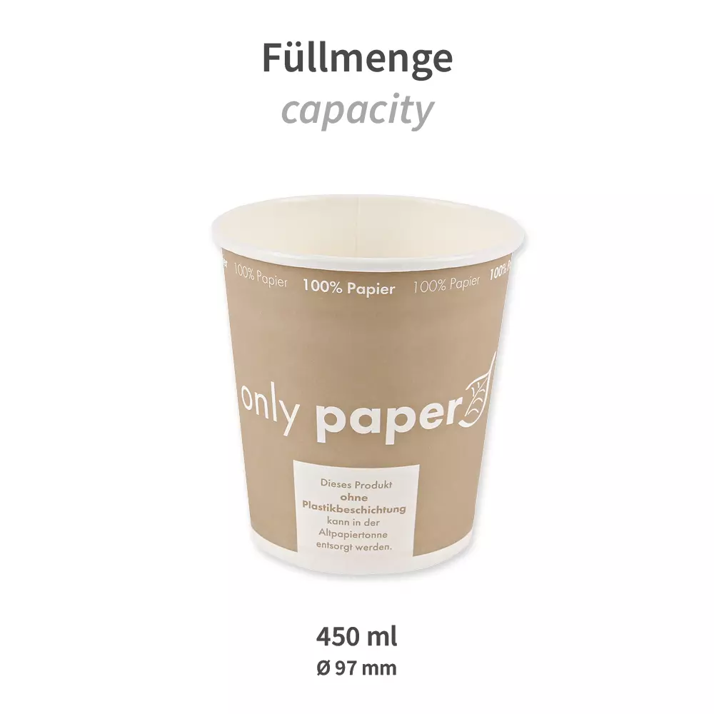 NATUREStar 418250, Bio-Karton Suppenbecher, 450 ml, ø 97 mm, image 2