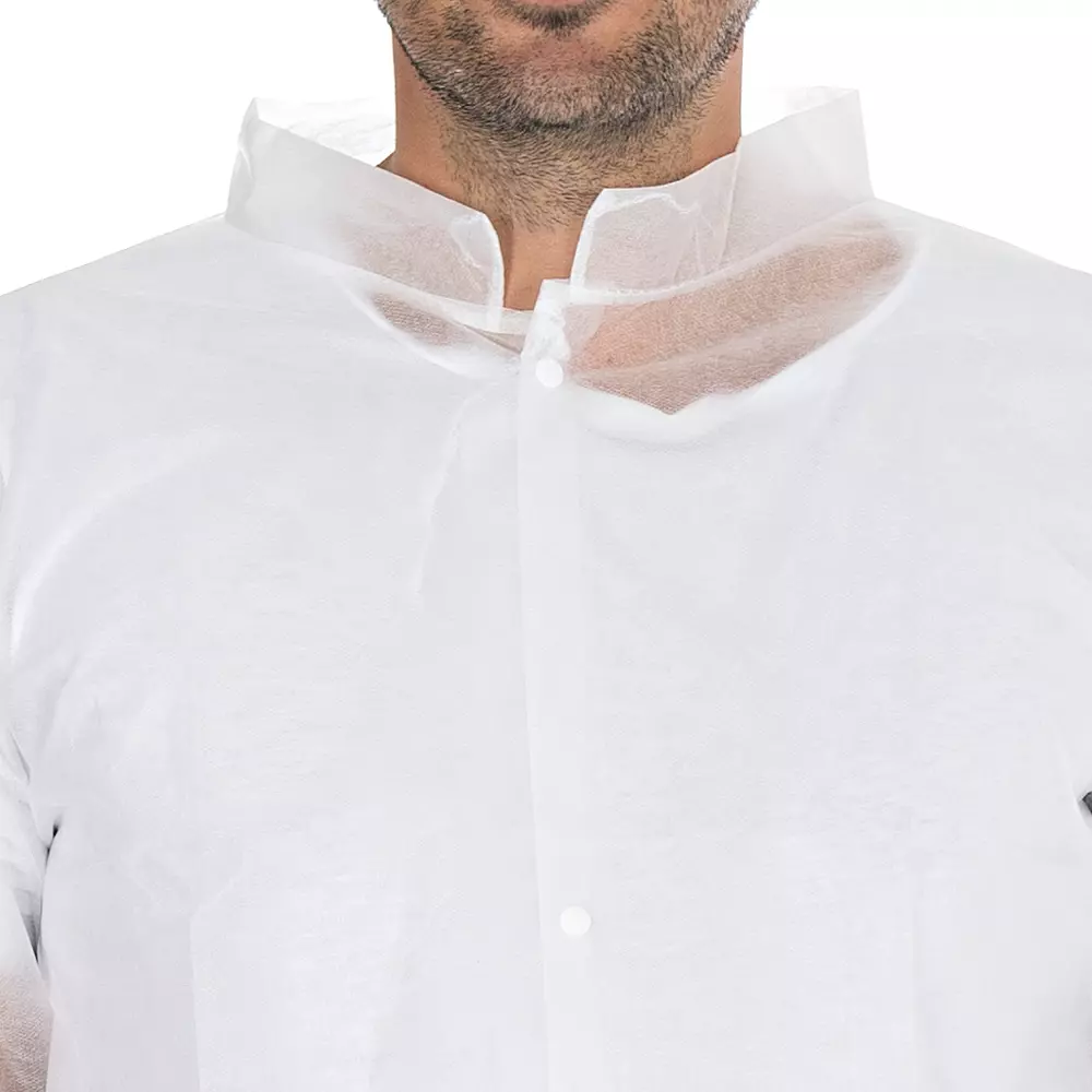 HygoNorm 27419, Light PP Visitor Gowns, Push Buttons, image 3