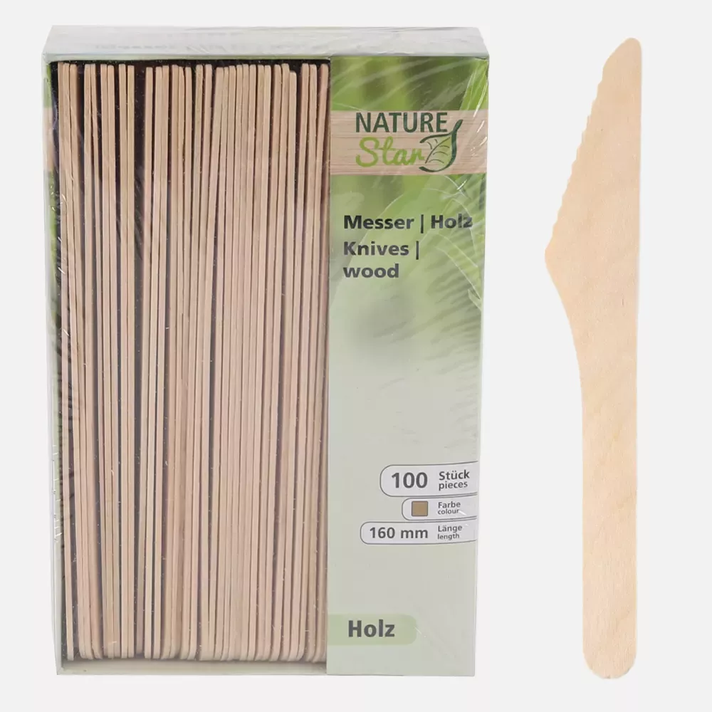 NATUREStar 38855, Organic Wood Knives, 160 mm, Dispenser Box, image 7