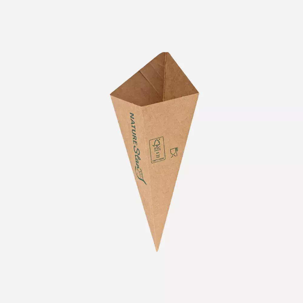 NATUREStar 417720, Organic Kraft Paper/PE Fry Bags, Ø 200 mm x 117, FSC®-mix, image 1