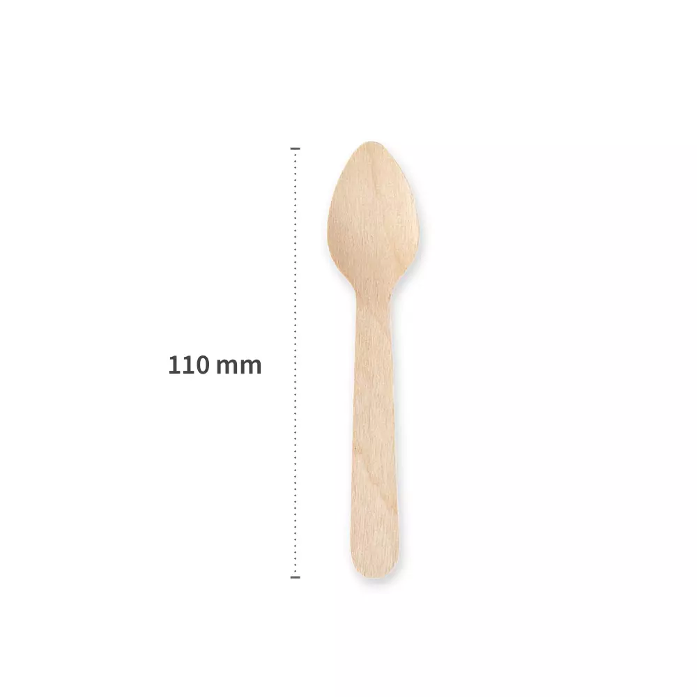 NATUREStar 388581, Organic Wood Coffee Spoons, 110 mm, FSC® 100%, image 2