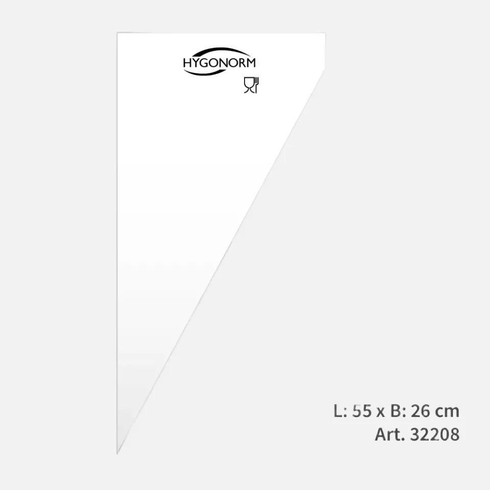 HygoNorm 32208, Cool Light LDPE Pastry Tubes, 55 x 26.5 cm, Transparent, image 3, gallery thumbnail