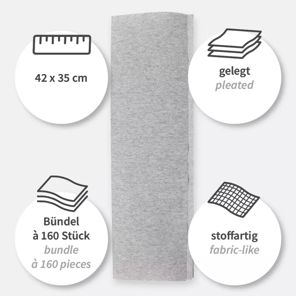 HygoClean 317886, Pleated Cellulose/PP/Viscose Cleaning Cloths, image 7, gallery thumbnail