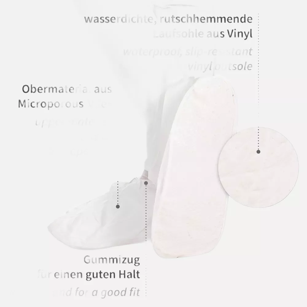 HygoStar 28660, Microporous Overshoes, White, image 4