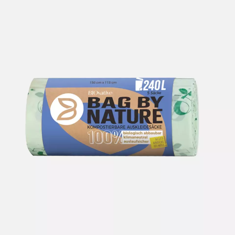 Franz Mensch 32296, Biodegradable Corn Starch Lining Bags, 120 l, Roll, image 1, gallery thumbnail