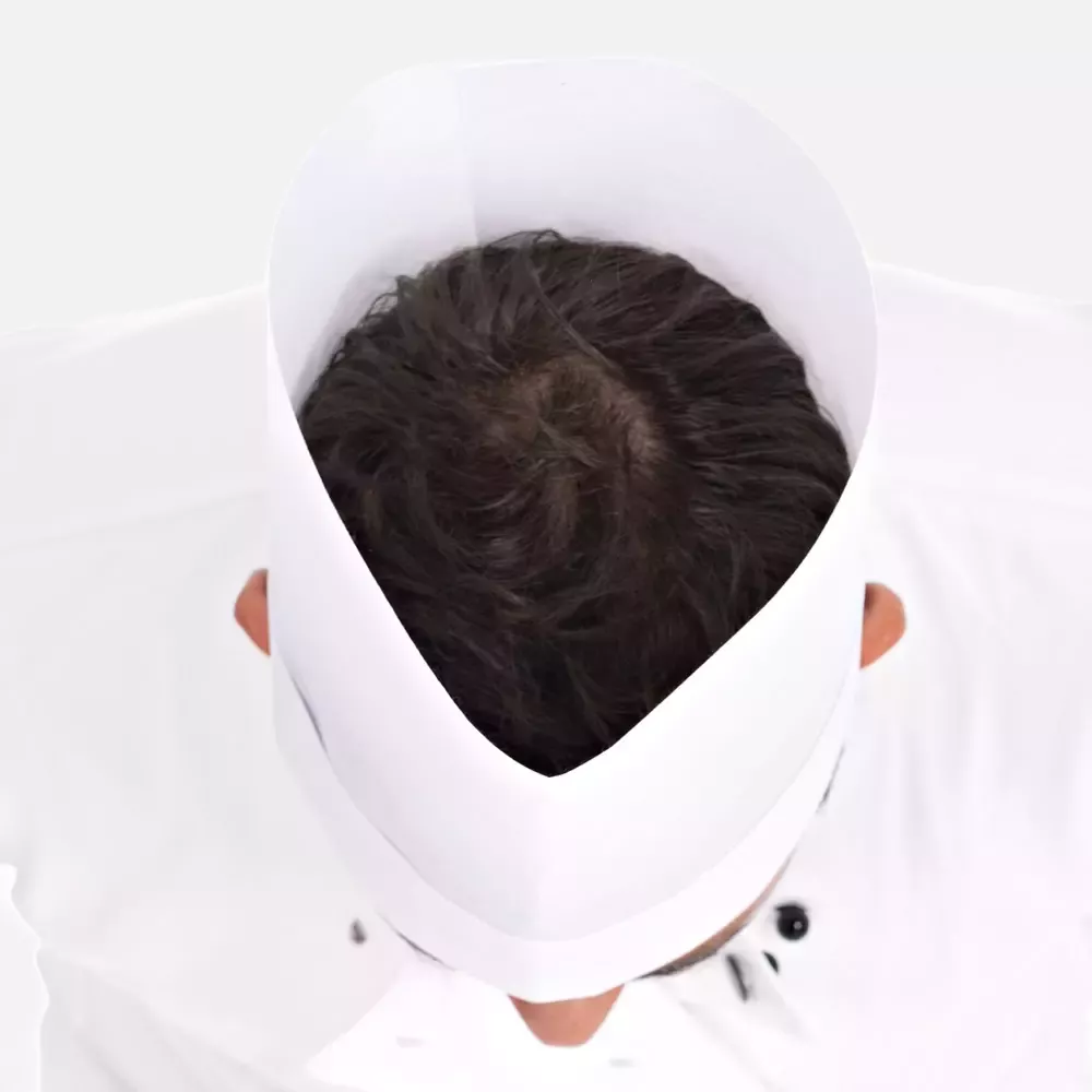 HygoStar 0971, Europa Extra Chef's Hat, 22 cm, White (Viscose, Exposed), image 5