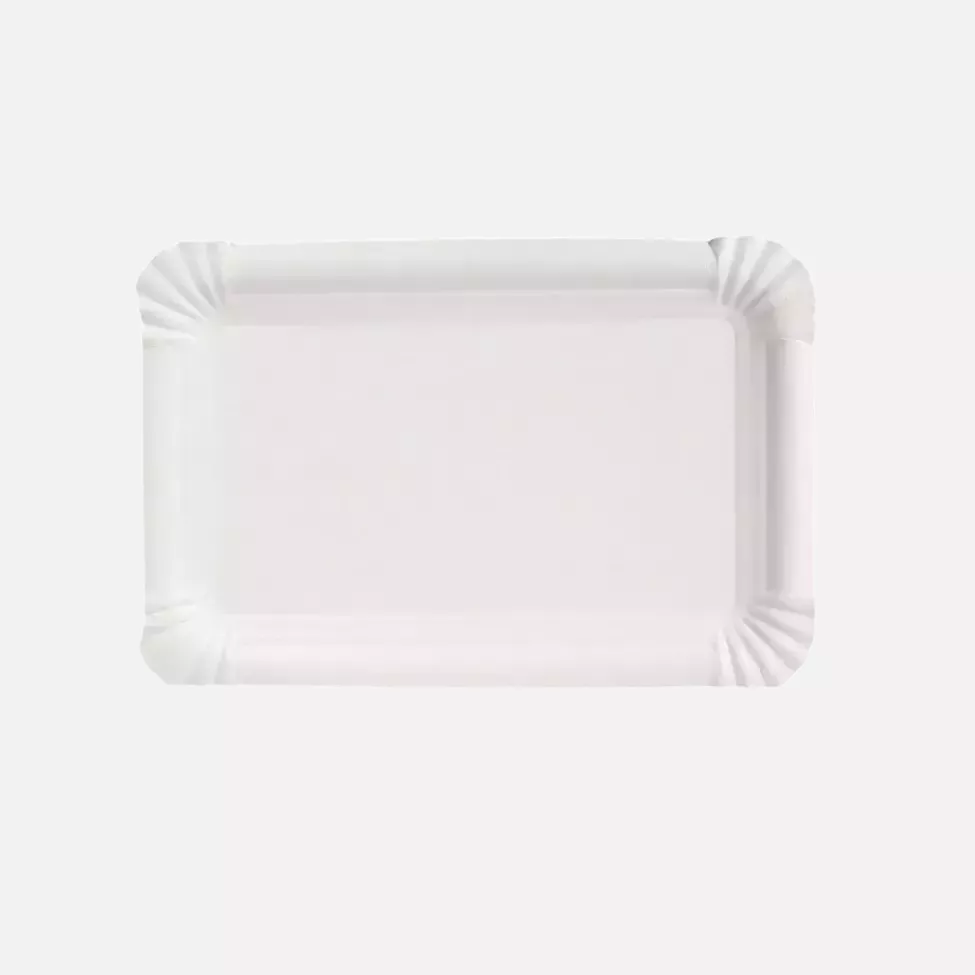 NATUREStar 41514, Organic Virgin Fibre Carton Paper Plates, 130 x 200 mm, Rectangular, image 1