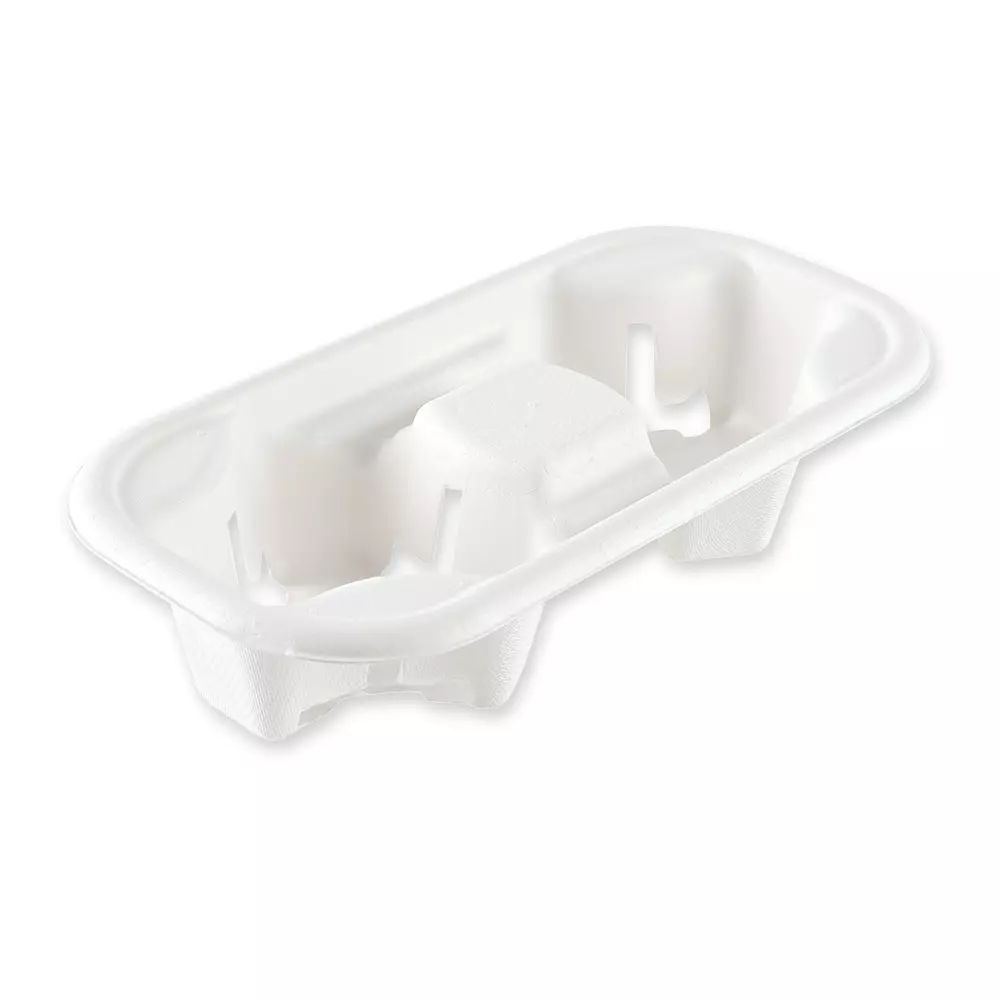 NATUREStar 411445, Bio-Doppel-Bagasse-Becherhalter, image 2