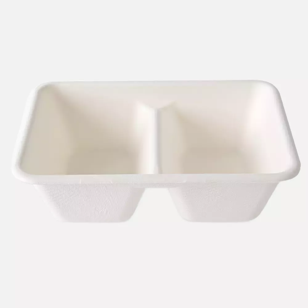 NATUREStar 41153, Organic Trays, 2 Compartments, Bagasse, 180 x 122 x 53 mm, 630 ml, image 1