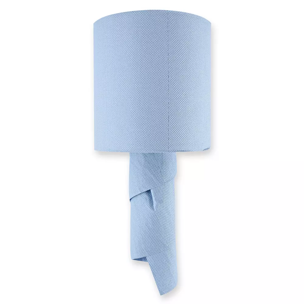 HygoClean 30414, Recycled Paper Towel Rolls, 2-Ply, Centerfeed, Blue, image 1