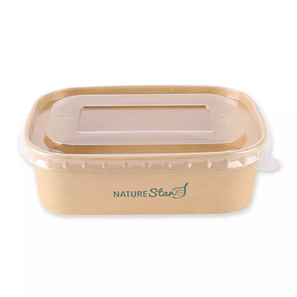 NATUREStar 417465, Takeaway Organic Kraft Paper/PE Trays, 650 ml, 172 x 120 x 50 mm, FSC®-mix, image 5, gallery thumbnail