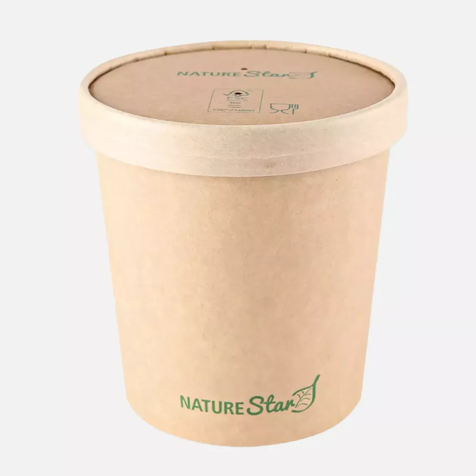 NATUREStar 417275, Minestrone Kraft Paper/PE Soup Cups, 750 ml, ø 116 mm x 115 mm, FSC®-mix, image 7, gallery thumbnail