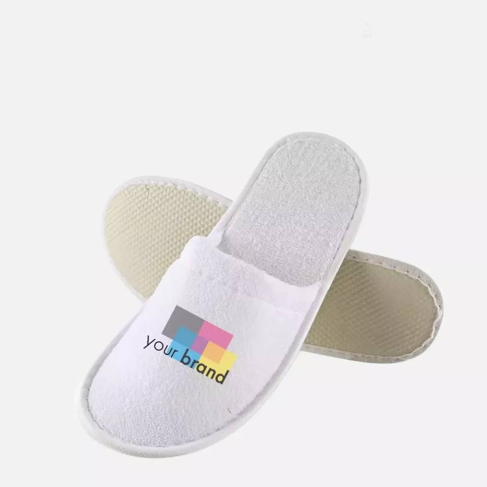 HygoNorm 55515, Classic Polyester Slippers, White, Closed, image 5, gallery thumbnail