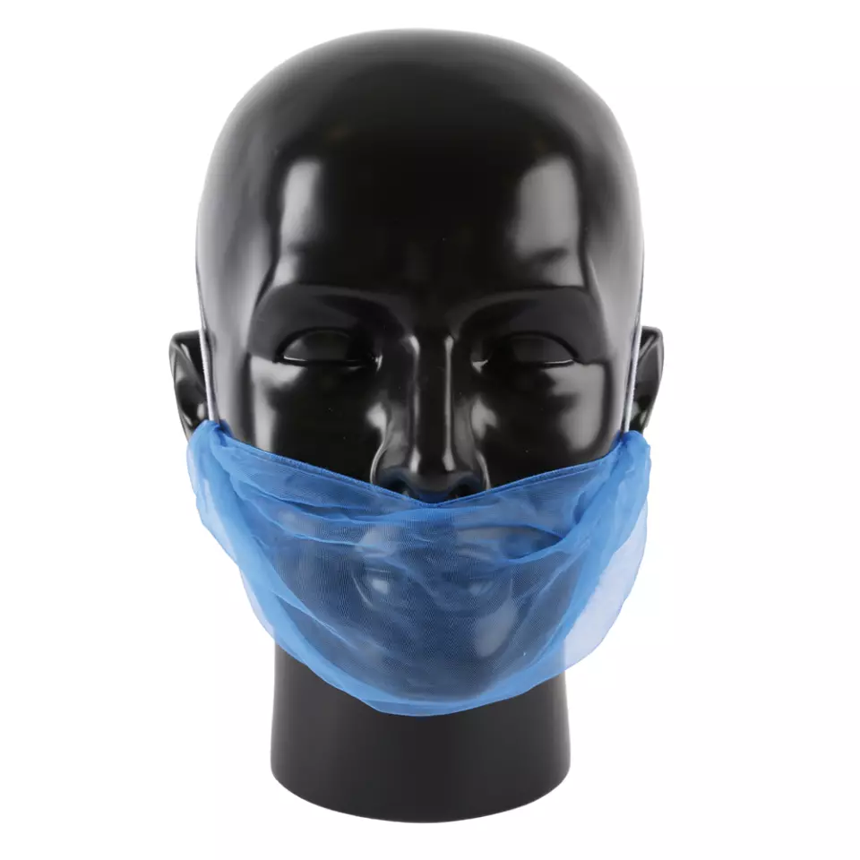 Hygostar 292106, Micromesh Nylon Beard Cover, Blue, image 2, gallery thumbnail
