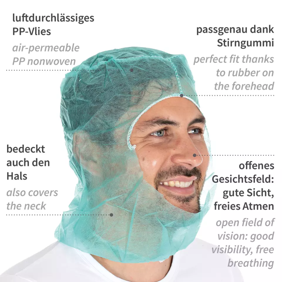 HygoStar 13247, Astro PP Industry Caps, Green, image 5, gallery thumbnail