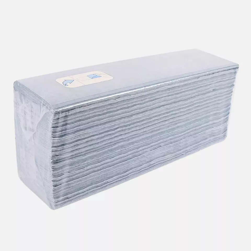 HygoClean 317881, Pleated Cellulose/Polyester Workshop Cloths, Grey, image 1, gallery thumbnail